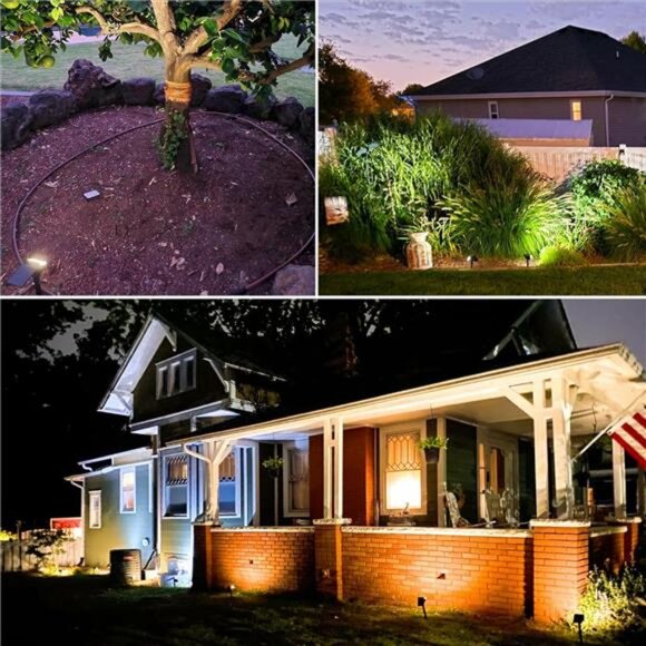 Solar Spotlight Outdoor, IP67 Waterproof Solar Landscape Spot - Picture 6 of 7